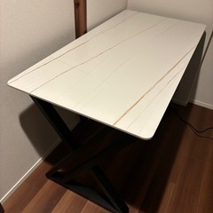 【ネット決済】デスク テーブル セラミック天板 白