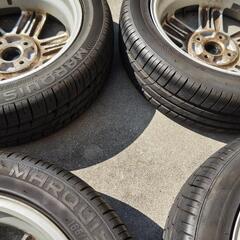 165/55R15 CST MARQUIS（新品同様） 純正アルミホイール スズキ 