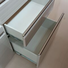 ☆ジモティ割あり☆ ニトリ キッチンボード 食器棚 ホワイト W101×D50×H205