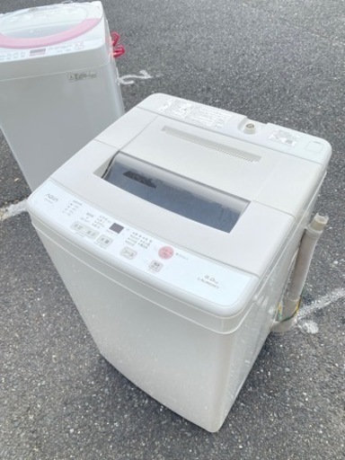 北九州市内配送無料　保証付き　AQW-S60G-W 全自動洗濯機 ホワイト [洗濯6.0kg /乾燥機能無 /上開き]
