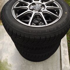 冬タイヤ スタッドレスタイヤ 155 65R14 ホイール付き タント