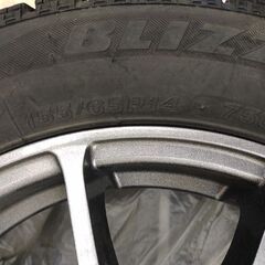 冬タイヤ スタッドレスタイヤ 155 65R14 ホイール付き タント