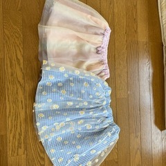 女の子　スカート　120サイズ　ゆめかわピンク　水色