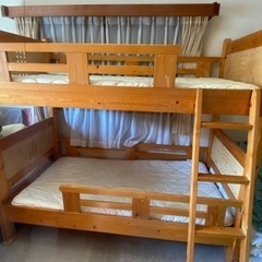 木製　二段ベッド　子供用　内寸　168cm