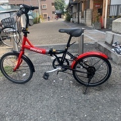 ドカティ定価54700円高級折りたたみ自転車