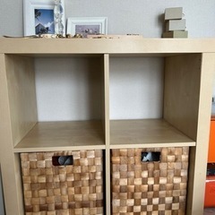 IKEA 収納棚　ウッド　wood 木目調　