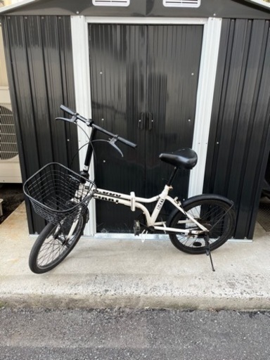 《近場なら配送します》折りたたみ　自転車　20インチ　鍵付き　ライト付き　折り畳み自転車