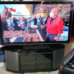 話し中】Panasonic テレビ50インチ スピーカー内蔵テレビ台