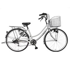 自転車26インチ軽快車 6段変速