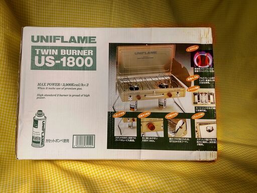 再値下げしました⭐ 未使用 UNIFLAME US-1800 ツイン バーナー ユニフレーム コンロ キャンプ️