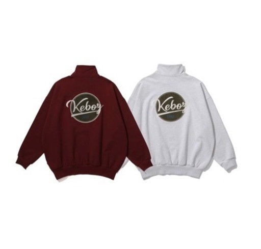 【EXCLUSIVE 】KEBOZ BB LOGO SWEAT HALF ZIP