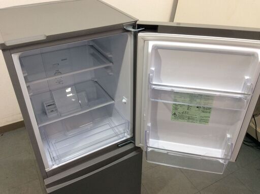 （11/5受渡済）JT7709【AQUA/アクア 2ドア冷蔵庫】美品 2020年製 AQR-13K-S 家電 キッチン 冷蔵冷凍庫 右開き 126L