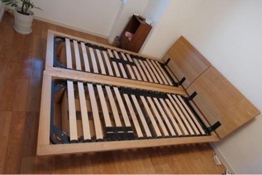 無印良品　すのこベッド・木製ベッドフレーム一式（収納有）スモール　2セット