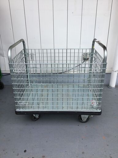 【エコツール半田店】手押し折り畳みカゴ付き台車 最大積載量300kg【愛知県/名古屋市/知立市/半田市/岡崎市/工具】 【ITGXS7VNPLMO】★ 出張買取 も好評受付中！
