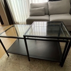 IKEA ヴィットショー　ガラステーブル