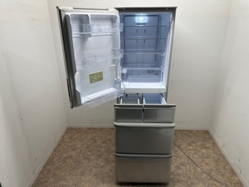 シャープ　SHARP　５ドア冷凍冷蔵庫　４１２L　どっちもドア　自動製氷　プラズマクラスター　２０１９年製　SJ-W412E-S