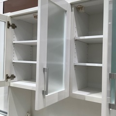 トレファク神戸南店】レンジボード 3枚扉 ホワイト【取りに来られる方 