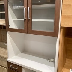 トレファク神戸南店】レンジボード2枚扉【取りに来られる方限定】