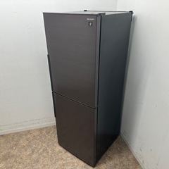 シャープ 2ドア冷凍冷蔵庫 280L プラズマクラスター 右開き