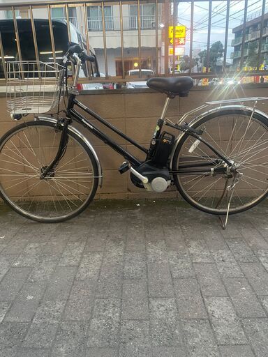 リサイクルショップどりーむ荒田店　No1026 エコNo17563X 電動アシスト自転車　パナソニック　２７インチ　ギア切り替え内装５段　バッテリー　充電器　鍵　付属