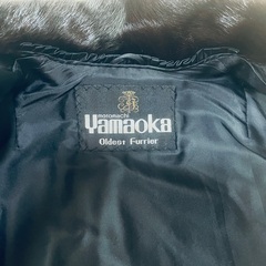 ミンク毛皮コート　YAMAOKA 黒　美品　本物
