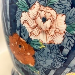 深山作　鍋島焼大壺　40㎝ 深山作 鍋島焼大壺 40㎝