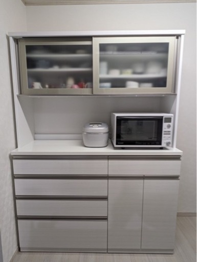 【値下げ】ニトリ　キッチンボード　リガーレ　幅141　定価14.2万円　食器棚