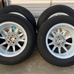 お話中　スタッドレス、アルミホイール4本セット中古品