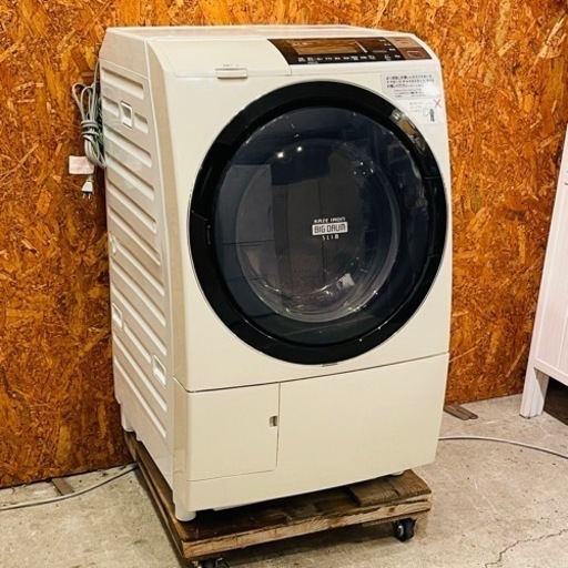 《売約済》日立　HITACHI BD-S8800R-C ドラム式洗濯乾燥機 ビッグドラム スリム ライトベージュ [洗濯11.0kg /乾燥6.0kg /ヒートリサイクル乾燥 /右開き] ドラム式洗濯乾燥機　ドラム洗濯機　ドラム式洗濯機　洗濯機　乾燥機　乾燥付き　乾燥機能付き　BD-S8800R  2016年