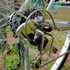※商談成立※　　　　　　　　　　　　　　　 ２７インチ　シティーサイクル　完全整備品　７段変速　シルバー