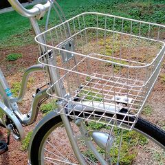 ※商談成立※　　　　　　　　　　　　　　　 ２７インチ　シティーサイクル　完全整備品　７段変速　シルバー
