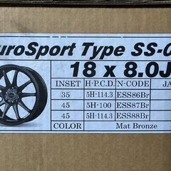 新品 BLEST EuroSport Type SS-01 ブレスト ユーロスポーツ 18インチ 4