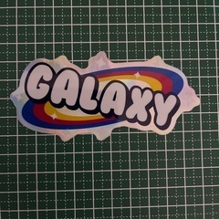 【ネット決済・配送可】[送料無料]防水ステッカーGALAXY