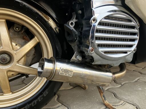 【引取先が決まりました】スクーピーZX? Fタイヤ新品　アルミホイール　FディスクBK　カスタムバイクです。 引取先が決まりました】スクーピーZX? Fタイヤ新品 アルミホイール F