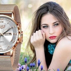 ◆新品未使用◆　正規品　LIGE　レディース腕時計　防水　カレン...