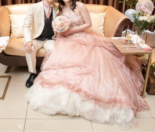 カラードレス ローズピンク 結婚式 ウェディング