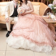 【ネット決済】カラードレス ピンク ローズピンク 結婚式 ウェディング