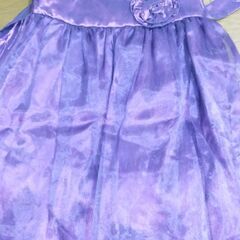 お値下　紫色　ドレス　女の子サイズ140