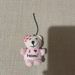 I ♡ Hawaii クマのストラップ