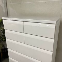 W 14601  NITORI 6段チェスト　小引き出し2つ   ◆大阪市内・東大阪市他 5,000円以上ご購入で無料配達いたします！◆ ※京都・高槻・枚方方面◆神戸・西宮・尼崎方面◆奈良方面、大阪南部方面　それぞれ条件付き無料配送あり！            