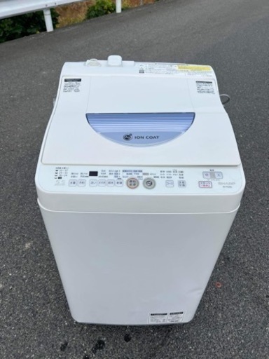 ‍♀️☘️大阪市から阪南市まで配達設置無料‍♀️シャープ洗濯機乾燥機付　5キロ乾燥3.5KG保証有り