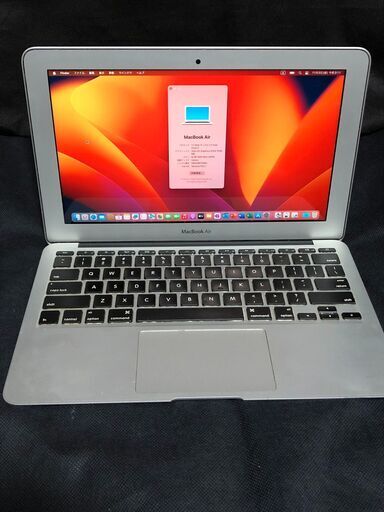 MacBook Air 11インチ Early 2014・MD712J/B・高性能Core i7・メモリー8GB・SSD－256GB・ MacOS(Ventura－Patcher利用)\u0026Office2019とWin11(22H2版)＆Office2010の選択起動可能