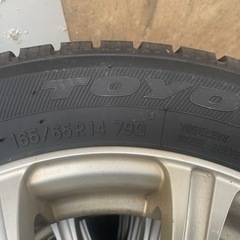 【商談中】14インチアルミ付きバリ山❗️スタッドレス165/65R14