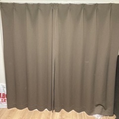 ブラウン 遮光カーテン 100×180cm