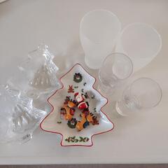 クリスマス お皿 プレート グラスセット コップ 