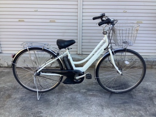 214 ヤマハ新機種電動アシスト自転車pas city27インチ　ホワイトアルミボディー