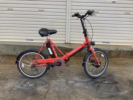 218  サンヨー新機種電動アシスト自転車ENELOOP bike20インチ  オレンジ
