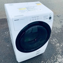 ♦️EJ2295番　SHARP ドラム式電気洗濯乾燥機  【20...