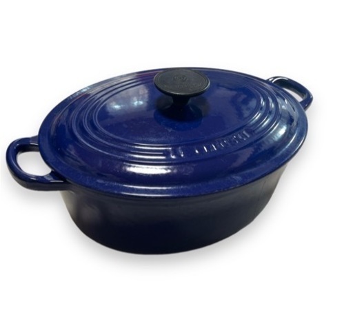 ル・クルーゼ ココット オーバル 27 ブルー 青 両手鍋  Le Creuset キッチン用品