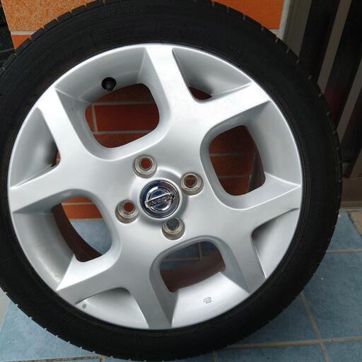 日産キューブ軽自動車流用15インチホイール4本セット (バイク  